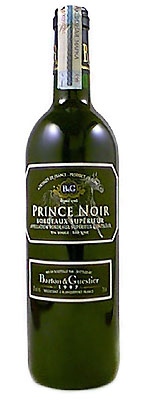 BARTON & GUESTIER Prince Noir superier   12 % 1996. (0.75 )